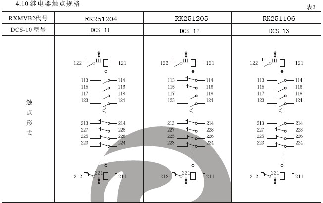 DCS-11雙位置繼電器結(jié)構(gòu)，外形尺寸及安裝開(kāi)孔圖。