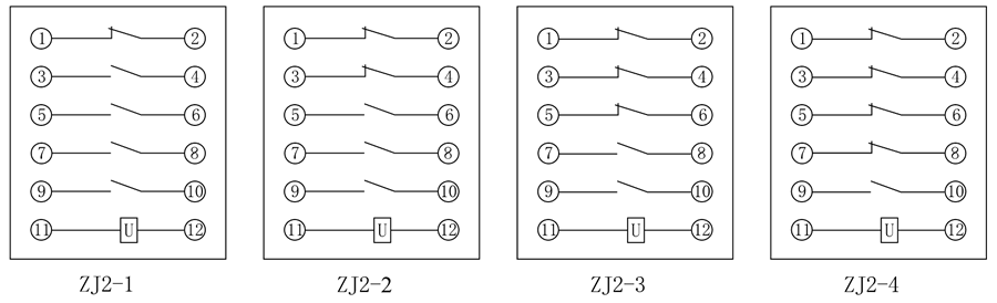 ZJ2-1內部接線圖