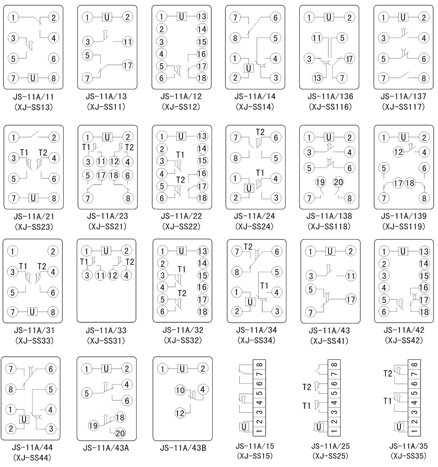 JS-11A/42內部接線圖